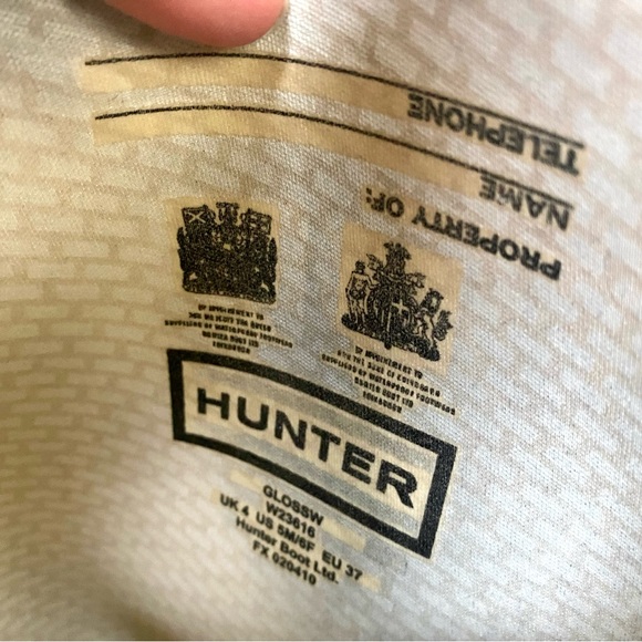 Hunter Original Tall Wellington Waterproof gray Rain Boot size 6 - Picture 7 of 7